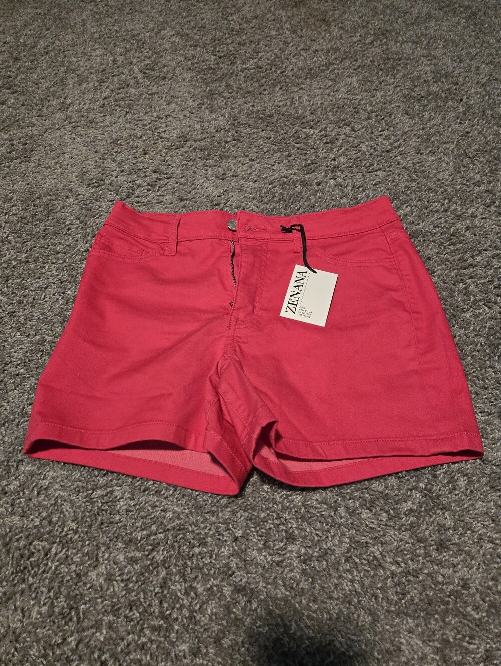 Zenana Women’s Pink Casual Cotton Shorts